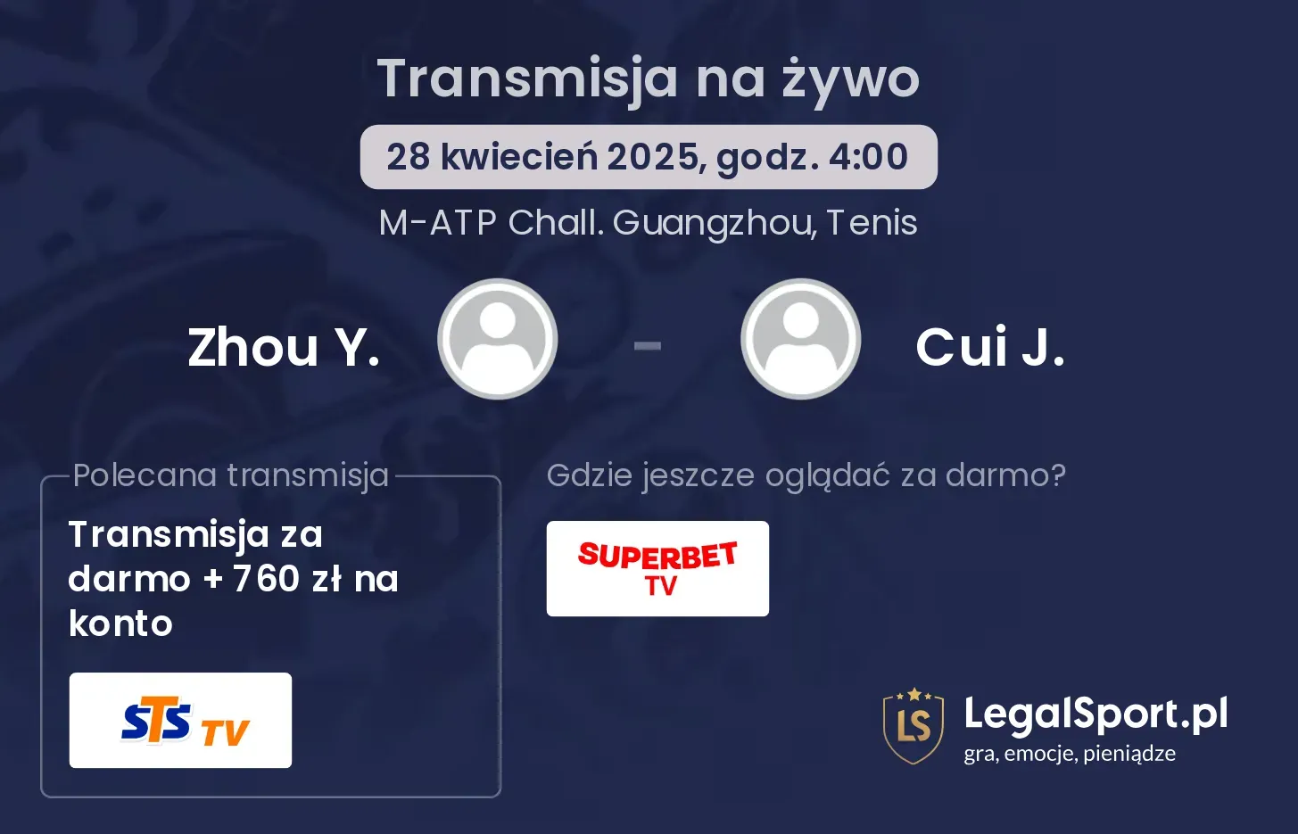 Zhou Y. - Cui J. gdzie oglądać?