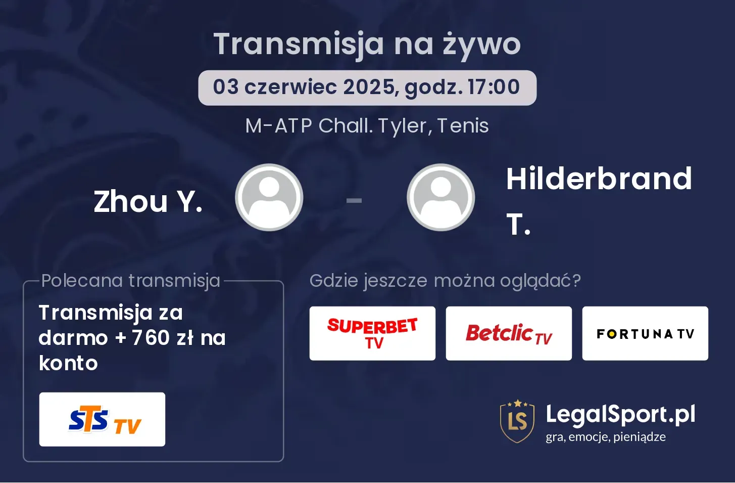 Zhou Y. - Hilderbrand T. gdzie oglądać?