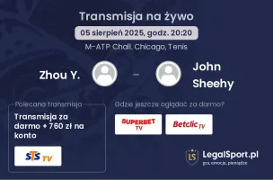 Zhou Y. - John Sheehy gdzie oglądać?