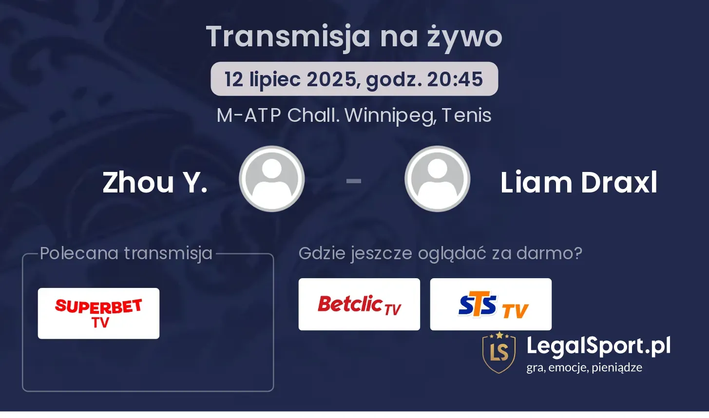 Zhou Y. - Liam Draxl gdzie oglądać?