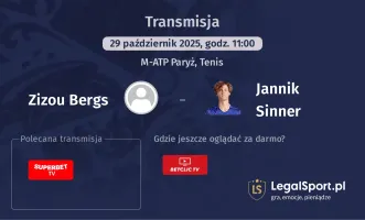 Zizou Bergs - Jannik Sinner gdzie oglądać?