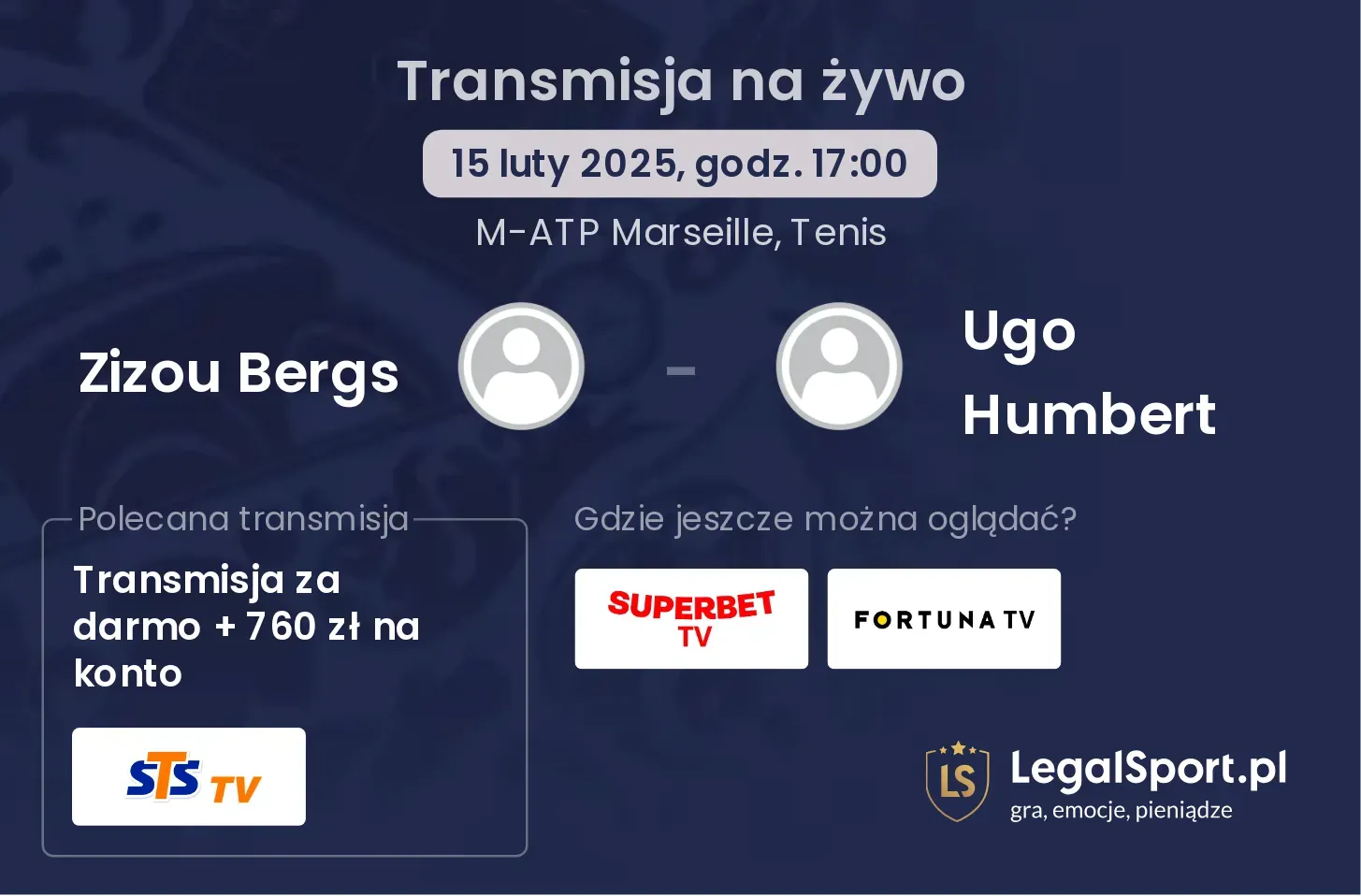 Zizou Bergs - Ugo Humbert gdzie oglądać?
