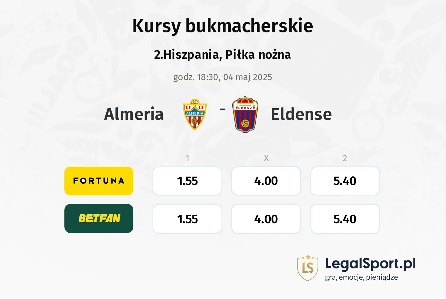 Almeria - Eldense promocje bonusy na mecz
