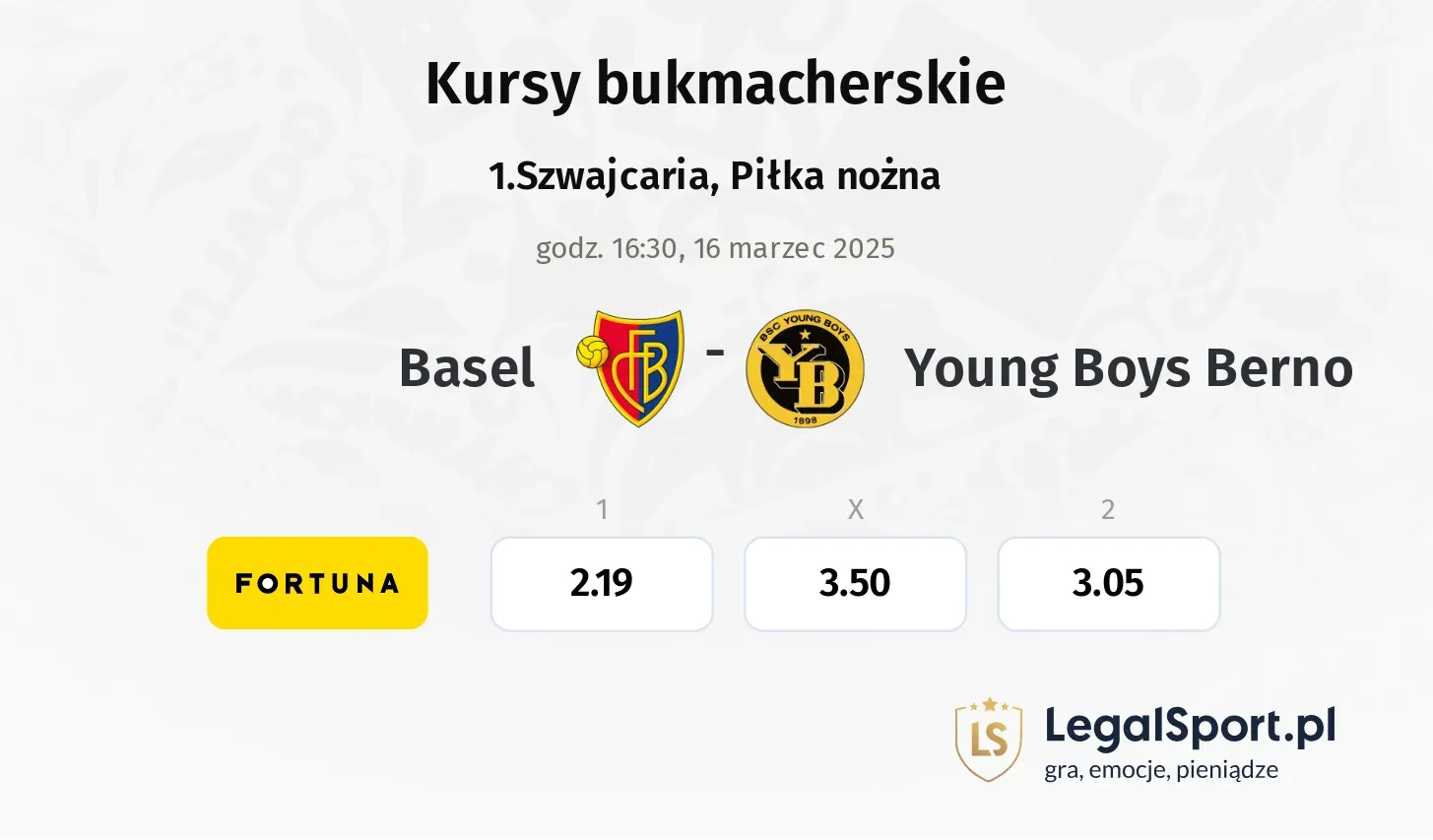 Basel - Young Boys Berno typy, kursy