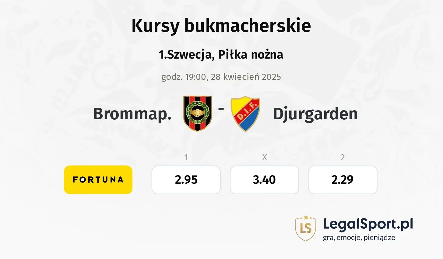 Brommap. - Djurgarden typy, kursy