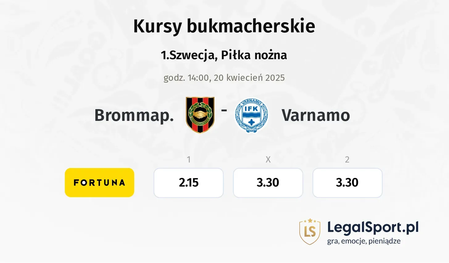 Brommap. - Varnamo typy, kursy