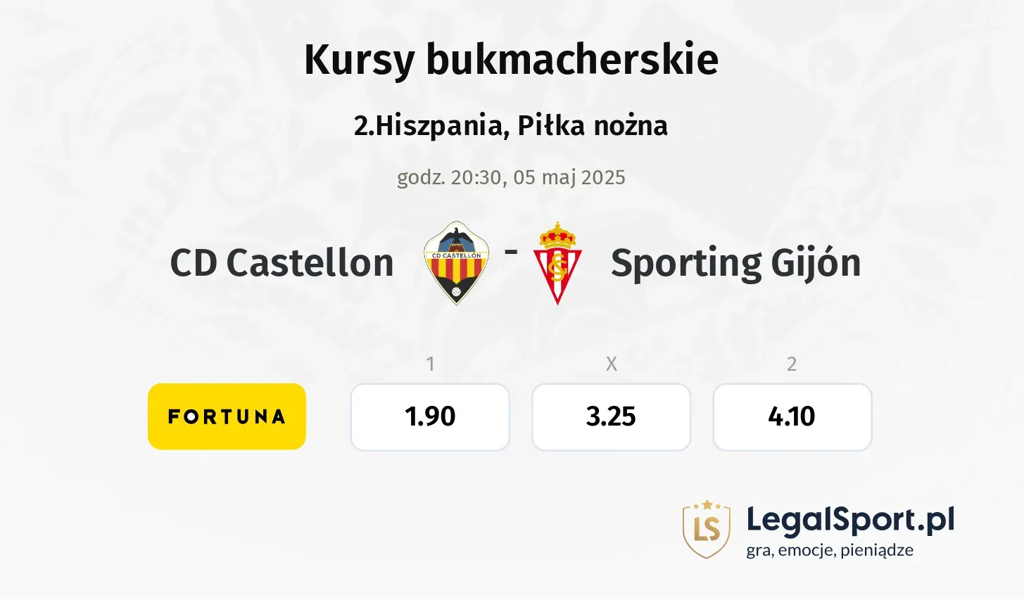 CD Castellon - Sporting Gijón promocje bonusy na mecz