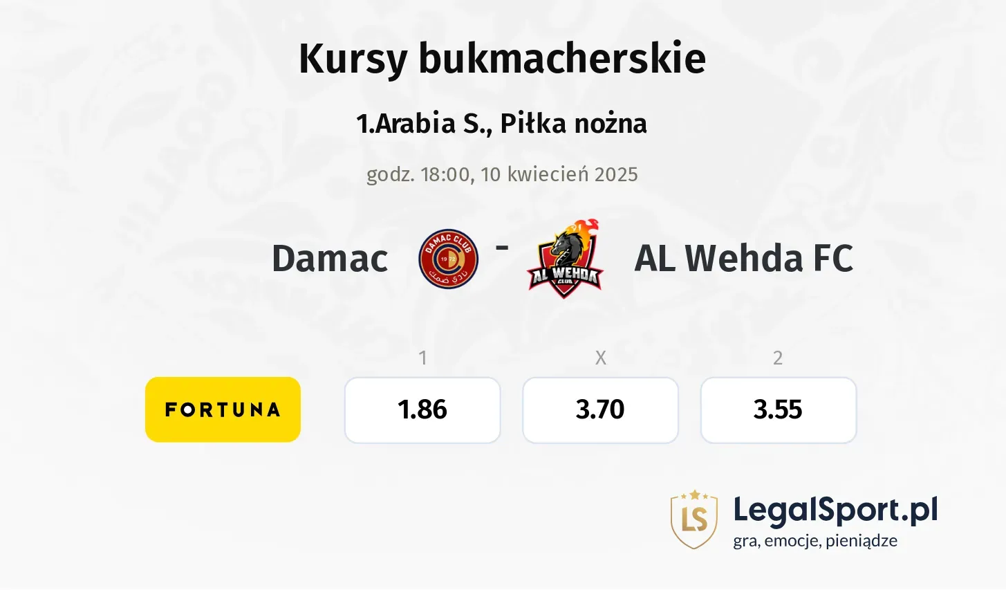 Damac - AL Wehda FC typy, kursy