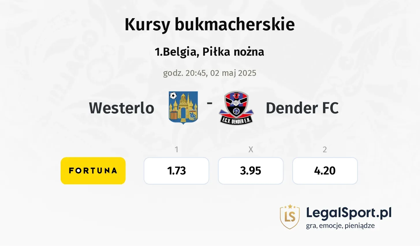 Westerlo - Dender FC typy, kursy