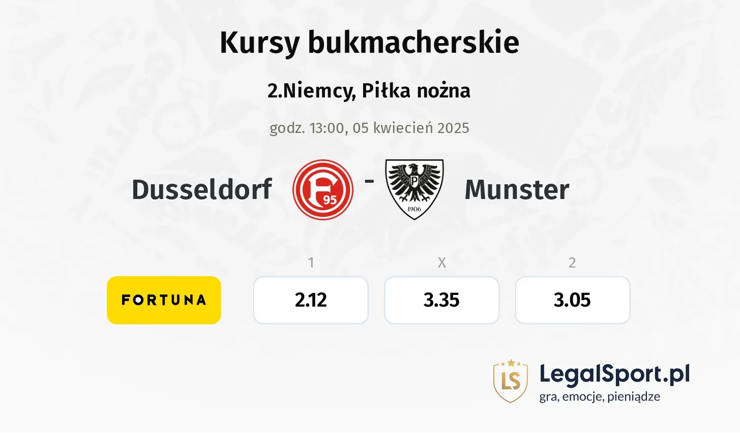 Dusseldorf - Munster typy, kursy