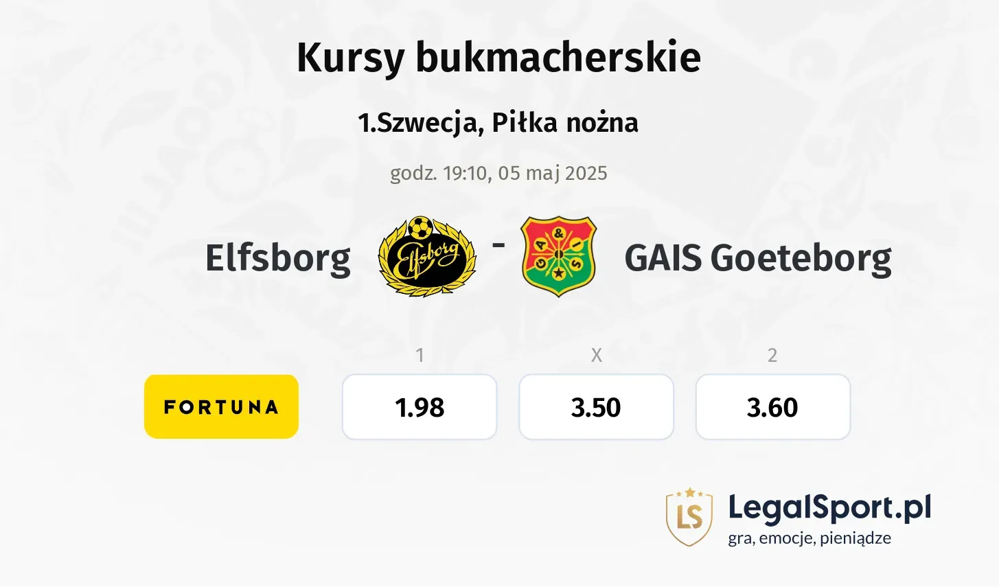 Elfsborg - GAIS Goeteborg promocje bonusy na mecz