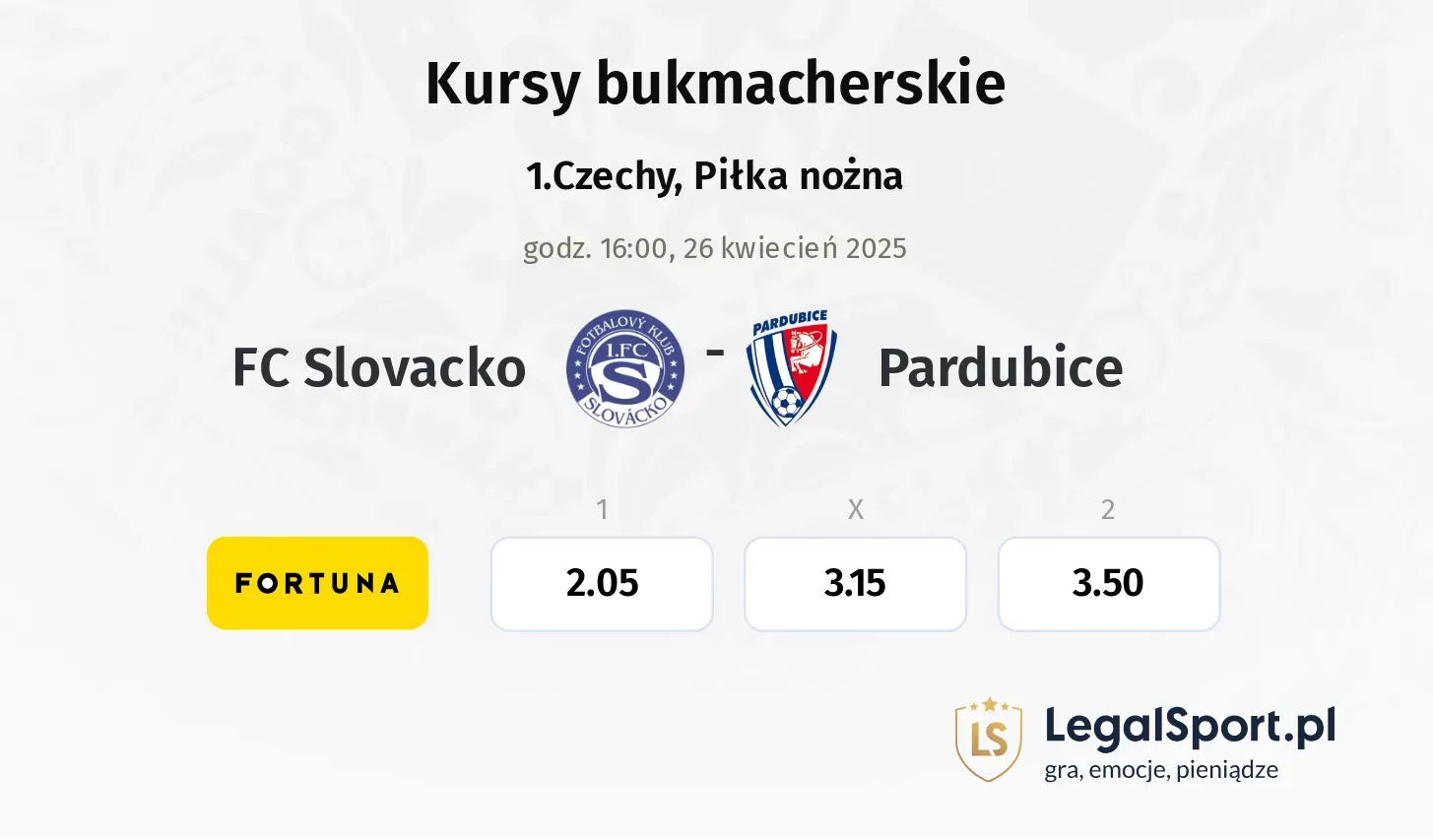 FC Slovacko - Pardubice typy, kursy