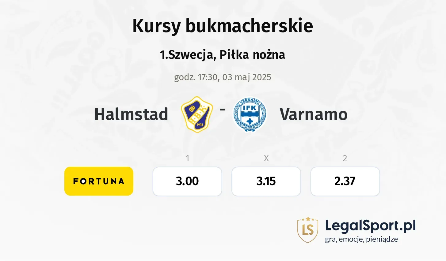 Halmstad - Varnamo typy, kursy