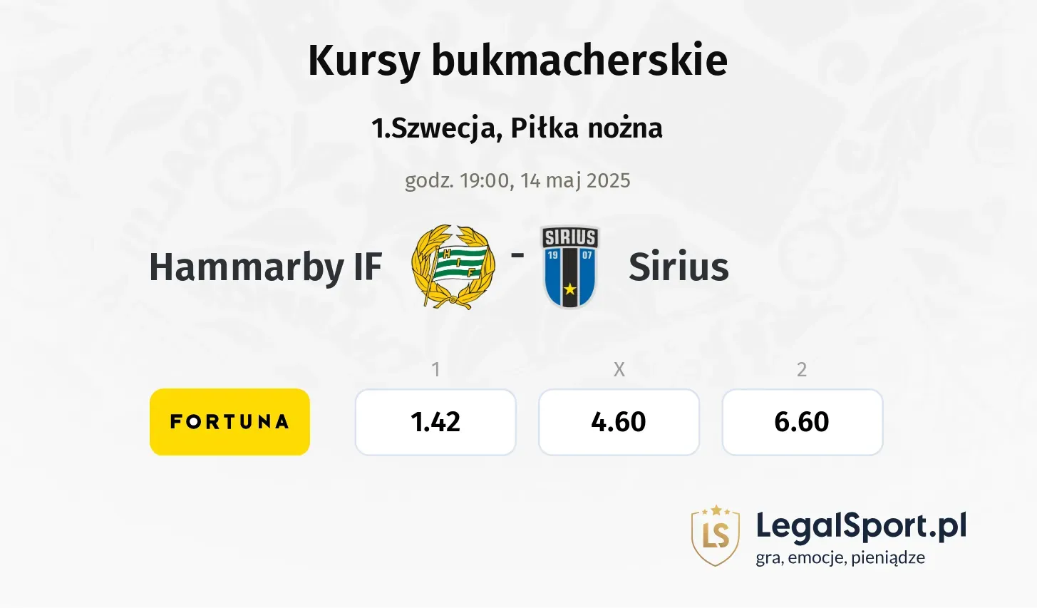 Hammarby IF - Sirius promocje bonusy na mecz