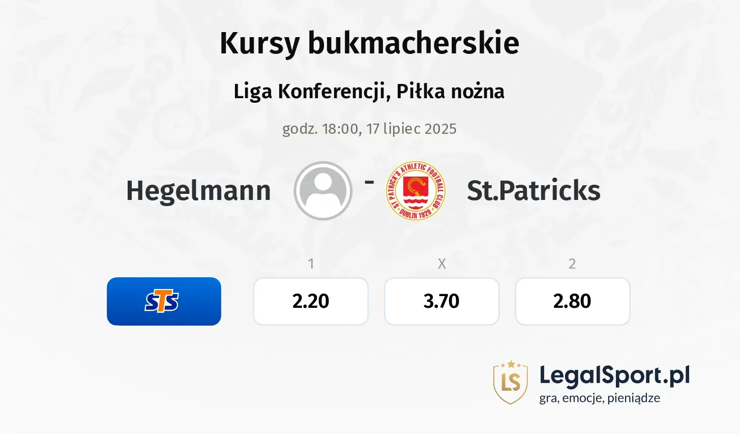 Hegelmann - St.Patricks typy, kursy