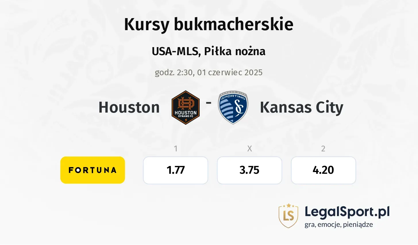 Houston - Kansas City promocje bonusy na mecz