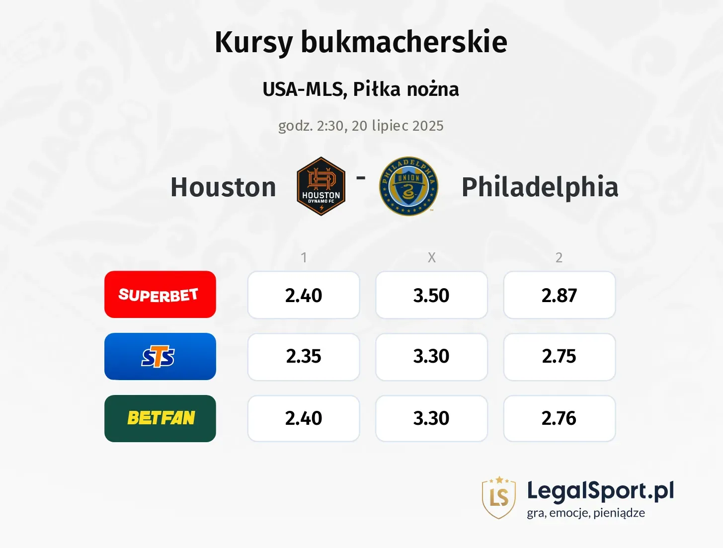 Houston - Philadelphia promocje bonusy na mecz