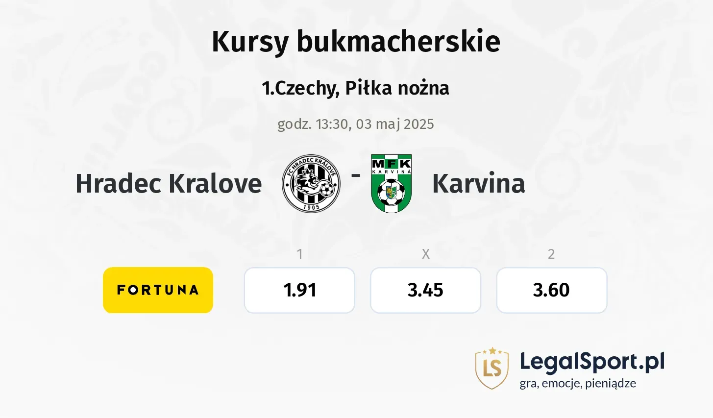 Hradec Kralove - Karvina typy, kursy