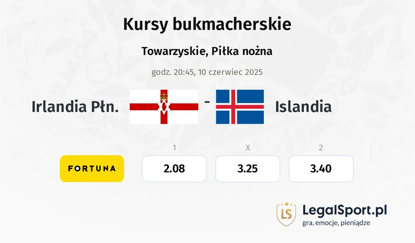 Irlandia Płn. - Islandia promocje bonusy na mecz