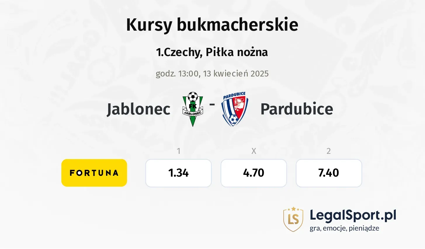 Jablonec - Pardubice typy, kursy