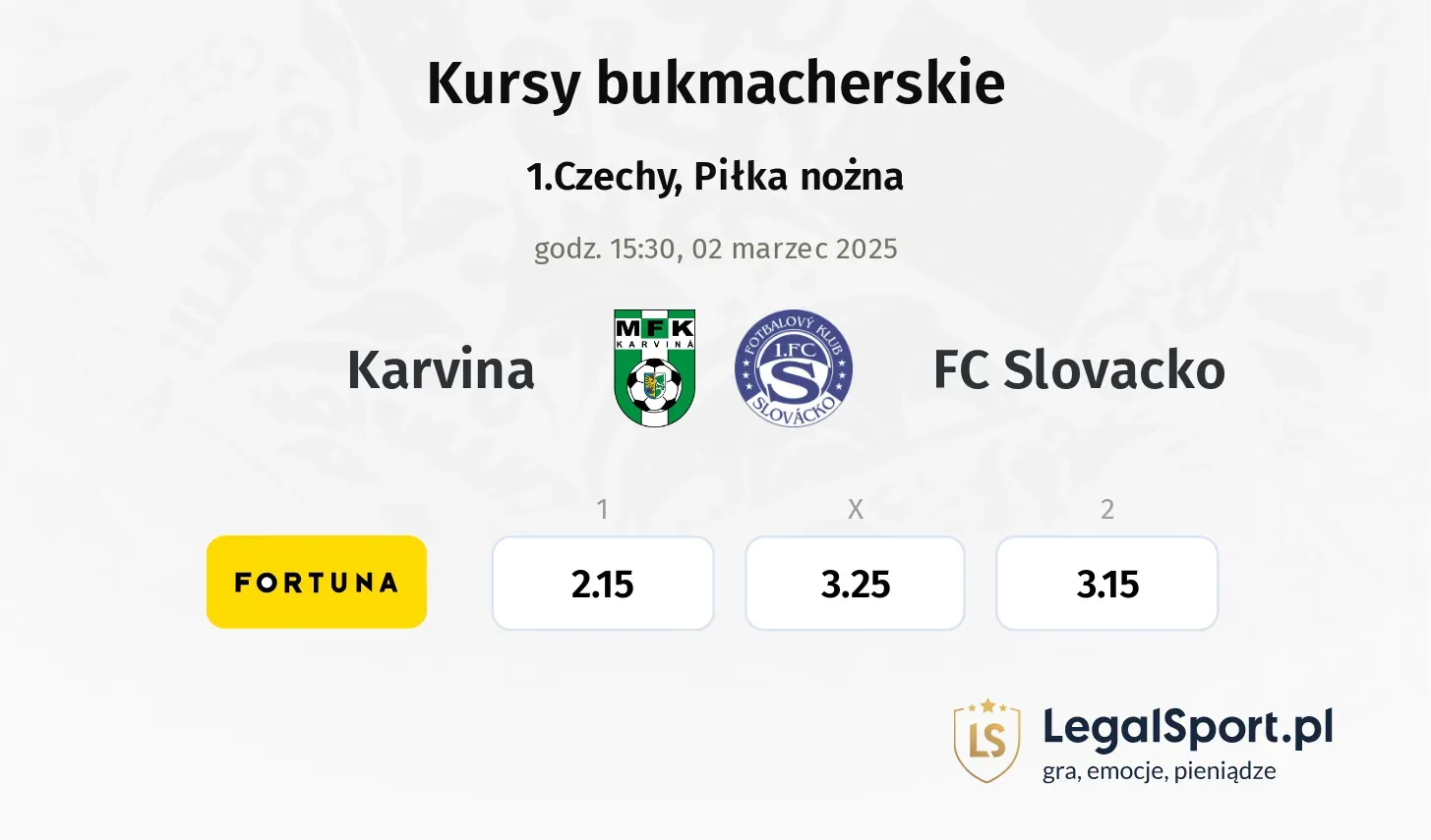 Karvina - FC Slovacko typy, kursy