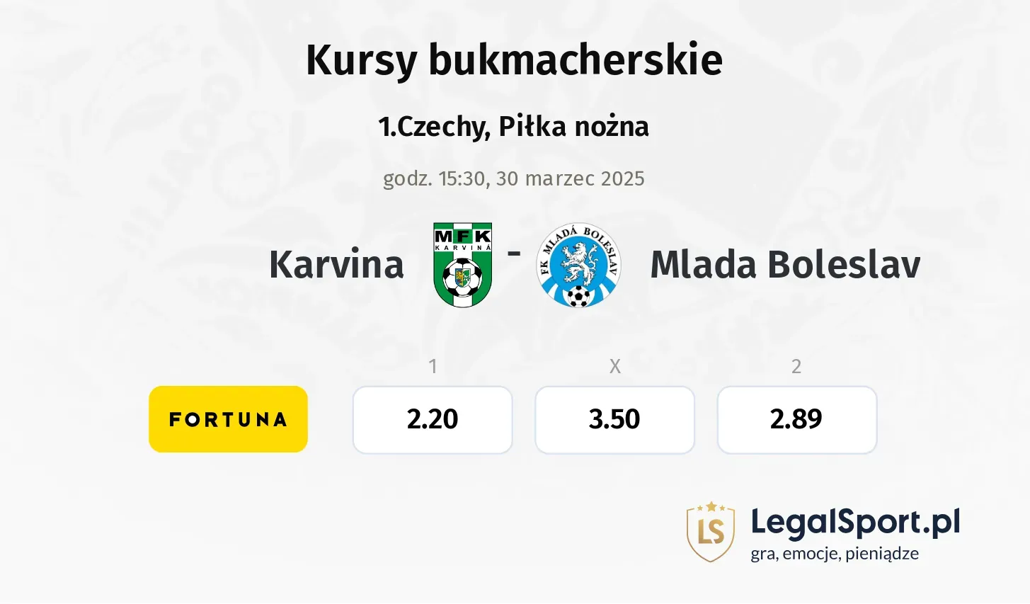 Karvina - Mlada Boleslav  typy, kursy