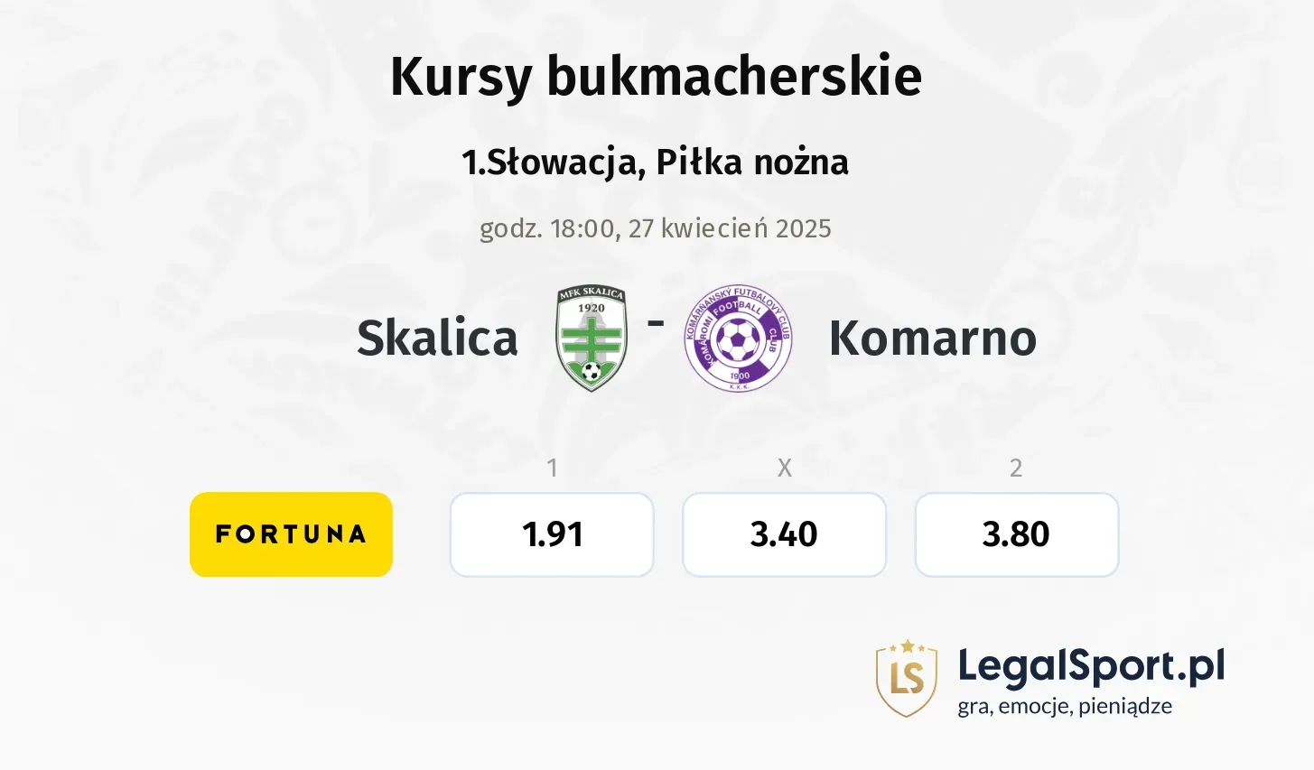 Skalica - Komarno typy, kursy