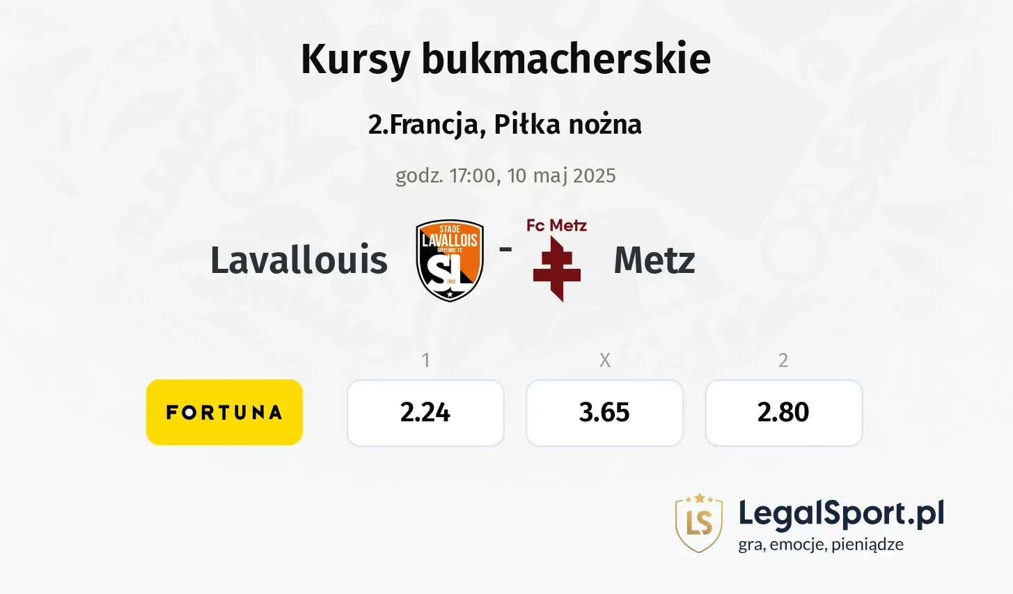 Lavallouis - Metz typy, kursy