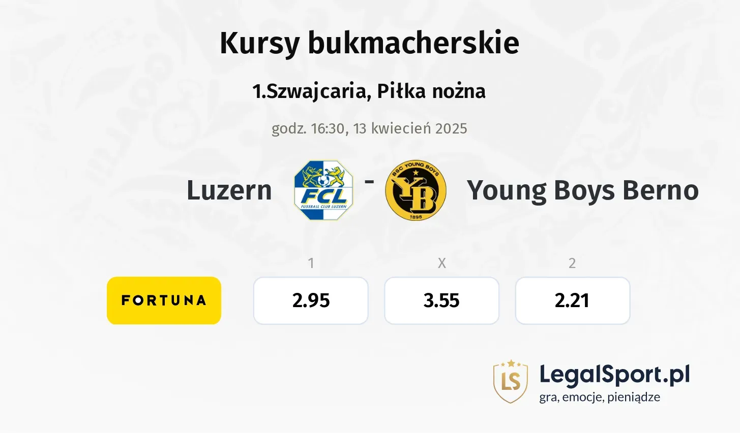 Luzern - Young Boys Berno typy, kursy