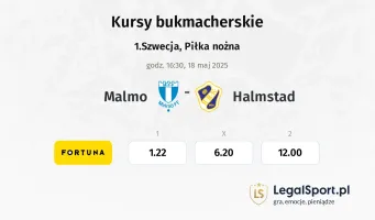 Malmo - Halmstad typy, kursy