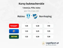 Malmo - Norrkoping typy, kursy