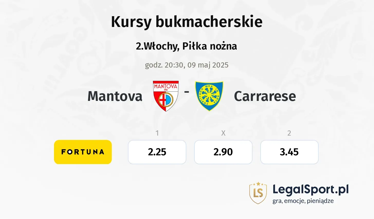 Mantova - Carrarese promocje bonusy na mecz