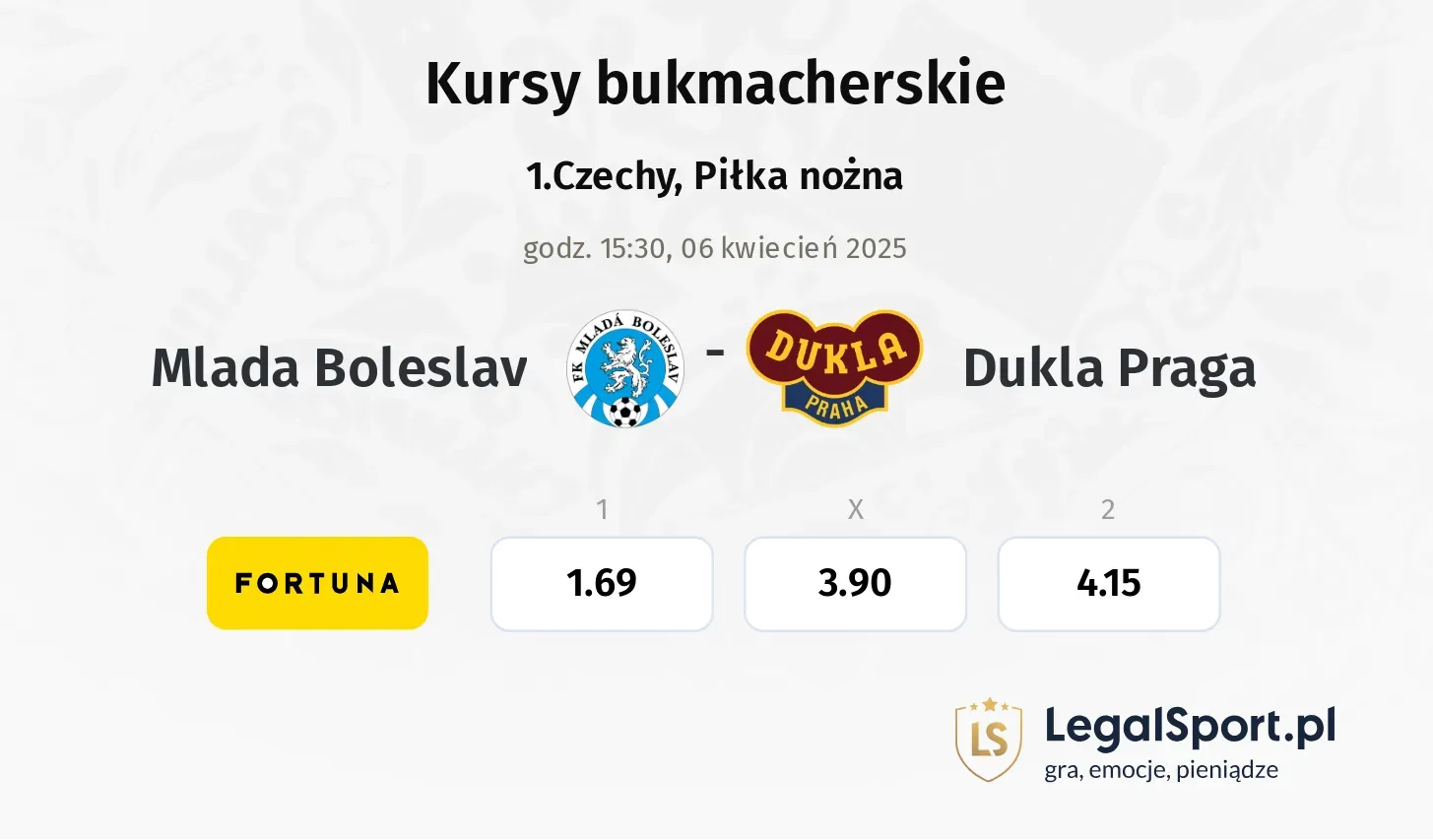 Mlada Boleslav  - Dukla Praga typy, kursy