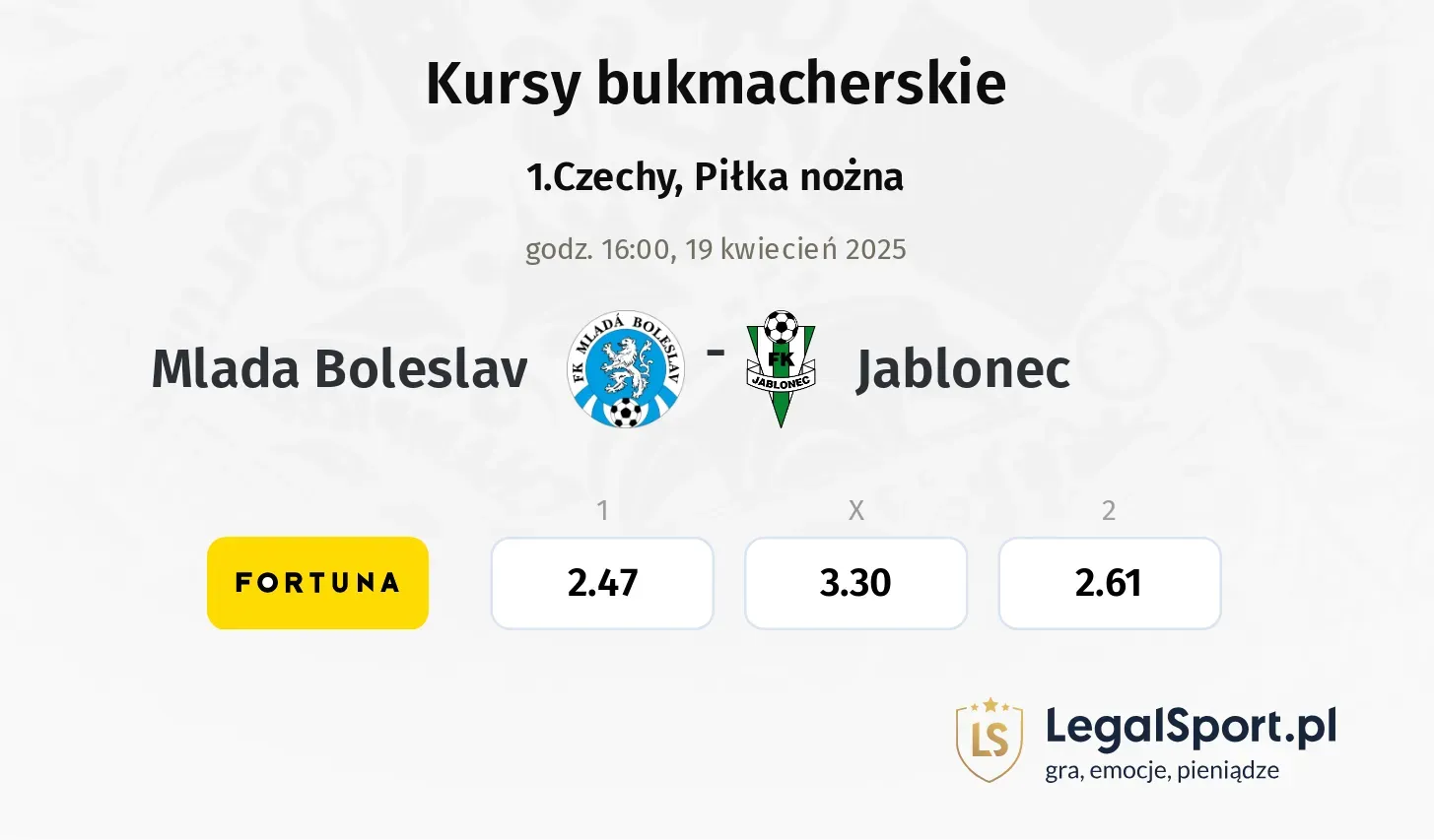 Mlada Boleslav  - Jablonec typy, kursy