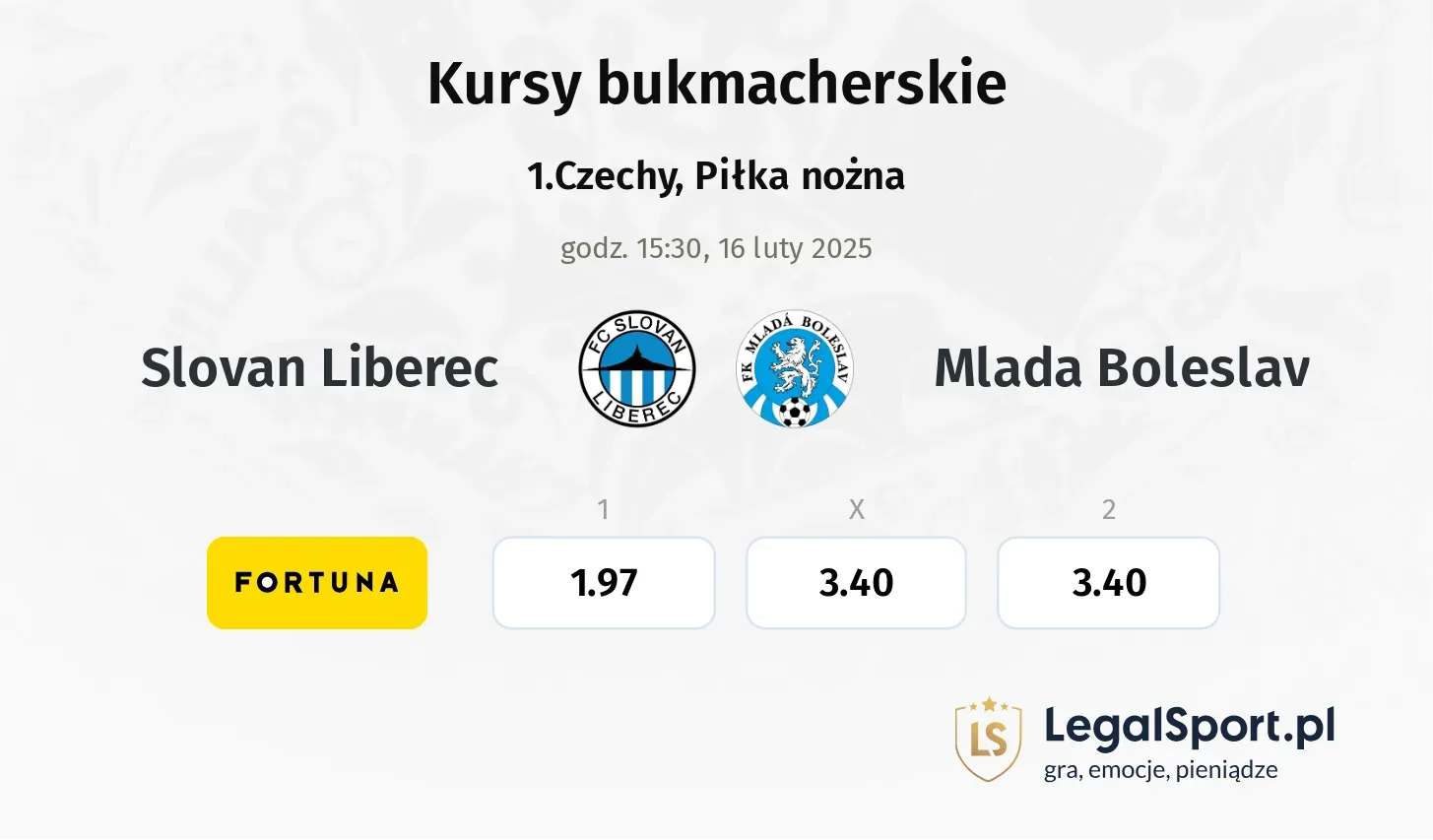 Slovan Liberec - Mlada Boleslav  typy, kursy