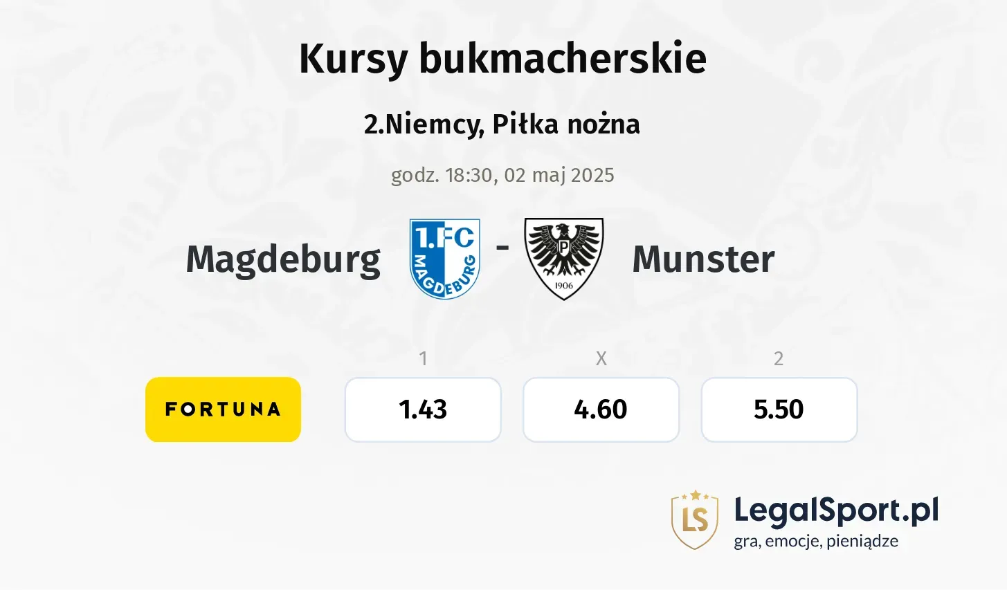 Munster - Magdeburg promocje bonusy na mecz