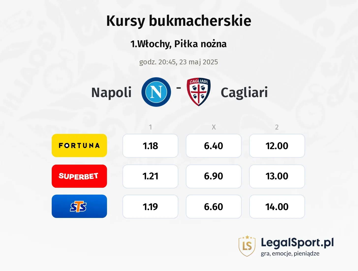 Napoli - Cagliari promocje bonusy na mecz