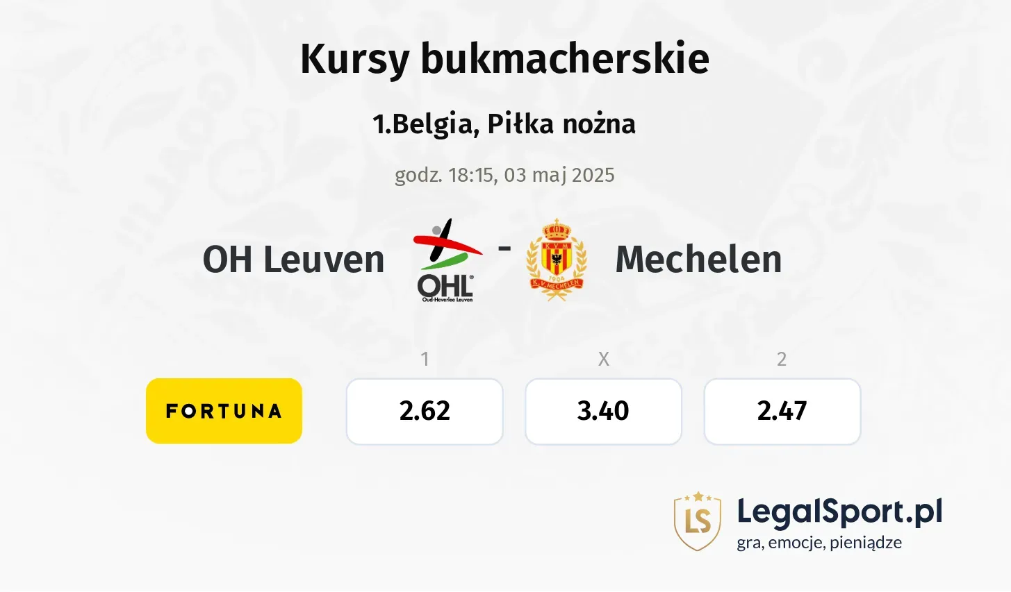 OH Leuven - Mechelen typy, kursy