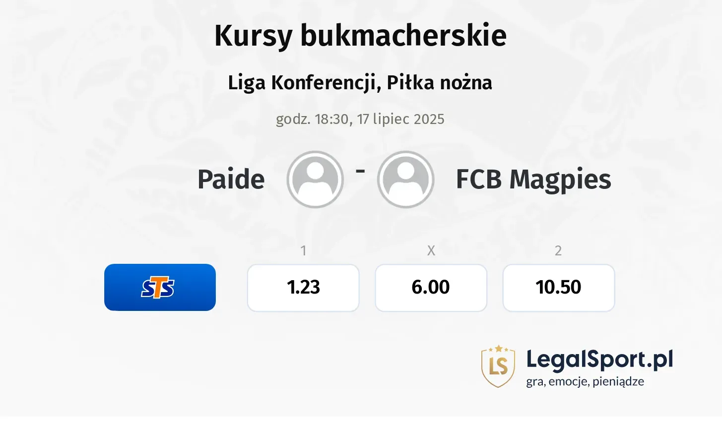 Paide - FCB Magpies typy, kursy