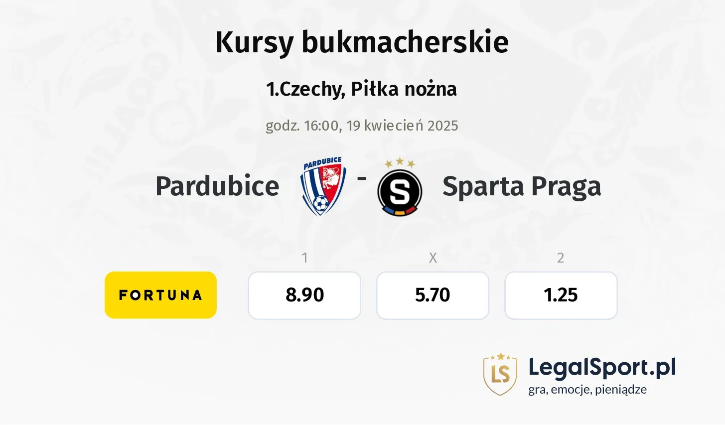 Pardubice - Sparta Praga typy, kursy