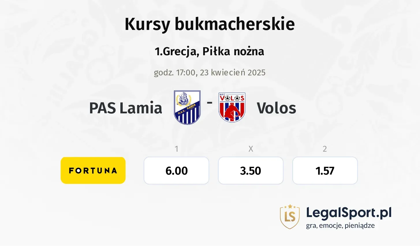 PAS Lamia - Volos typy, kursy