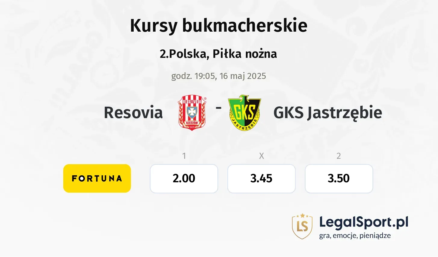 Resovia - GKS Jastrzębie typy, kursy