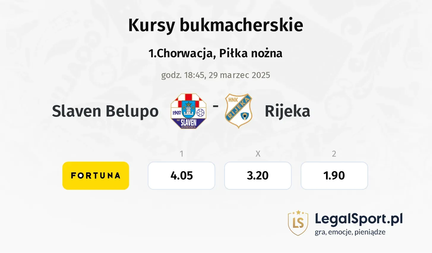 Slaven Belupo - Rijeka typy, kursy