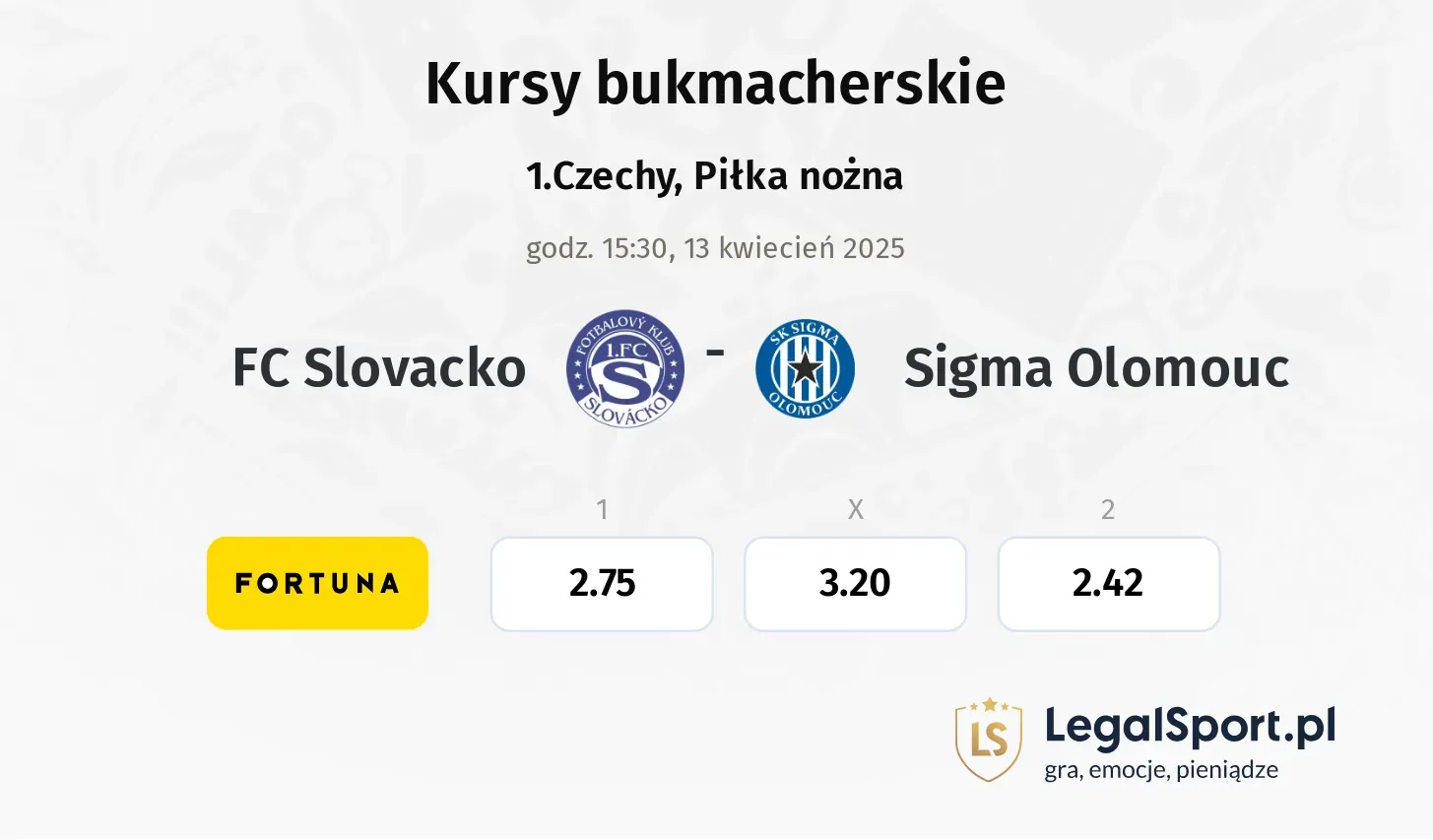 FC Slovacko - Sigma Olomouc typy, kursy