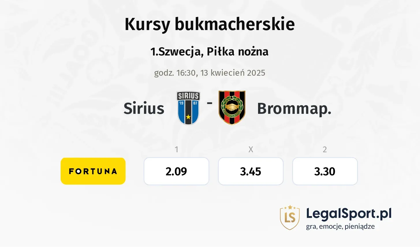 Sirius - Brommap. typy, kursy