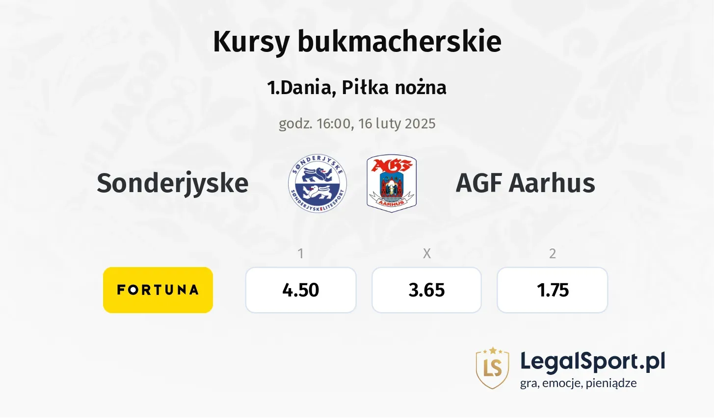 Sonderjyske - AGF Aarhus typy, kursy