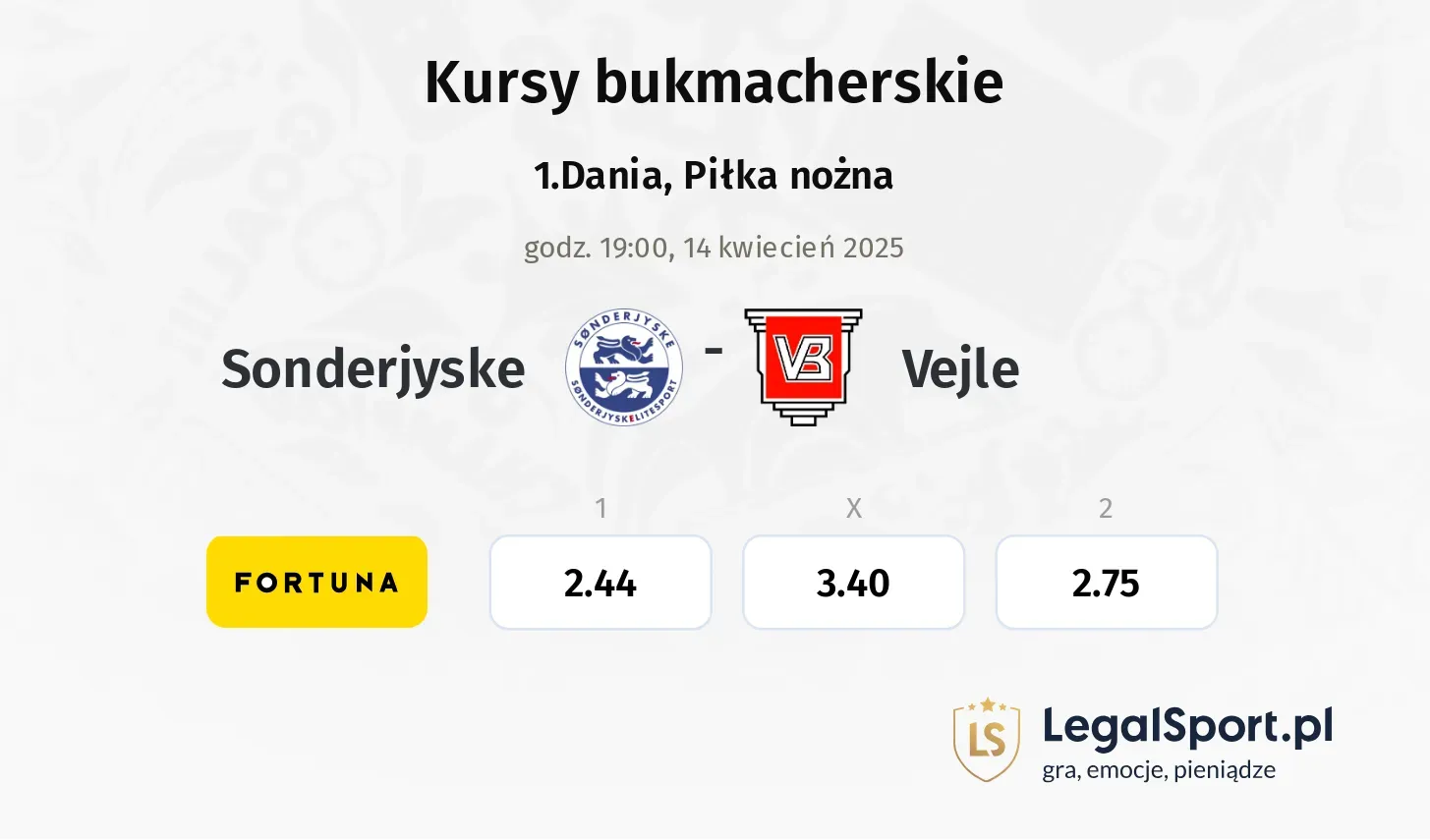 Sonderjyske - Vejle promocje bonusy na mecz