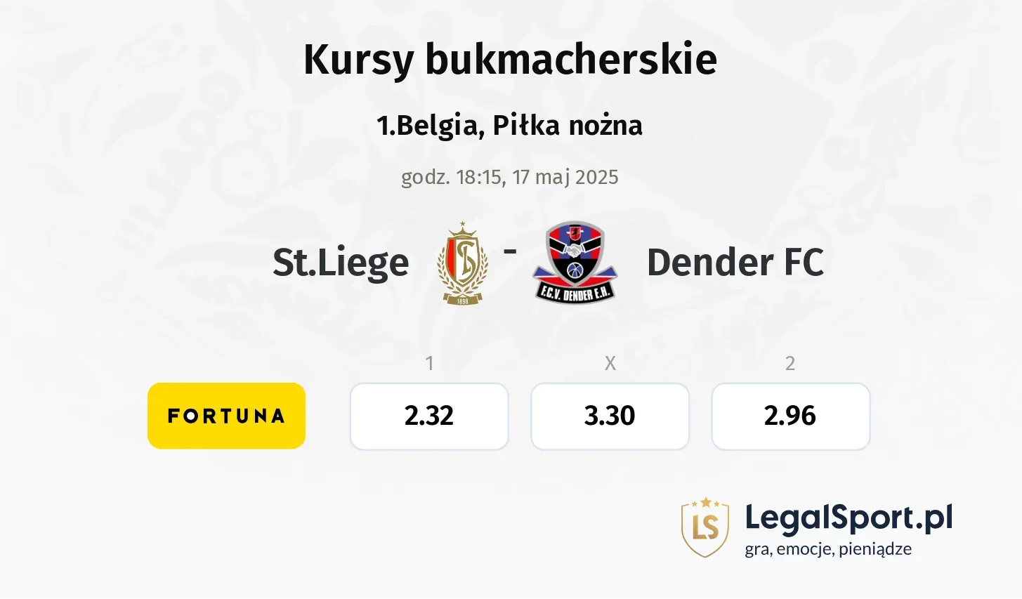 Dender FC - St.Liege typy, kursy