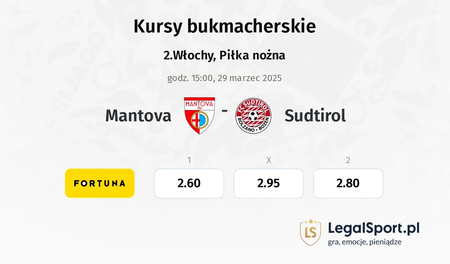 Mantova - Sudtirol typy, kursy