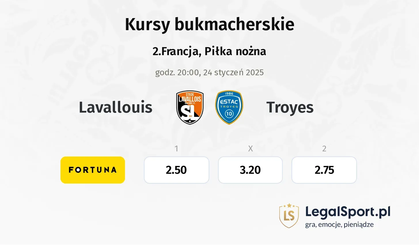 Lavallouis - Troyes typy, kursy